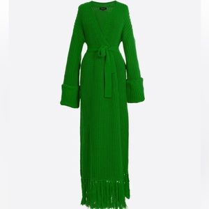 Hanifa BRAND NEW GREEN Cardigan Dress